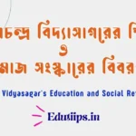 Vidyasagars Education and Social Reformer