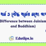 Difference between Jainism and Buddhism