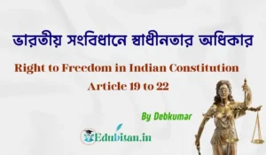 Right to Freedom in Indian Constitution Article 19 to 22