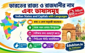 Indian States and Capitals with Languages